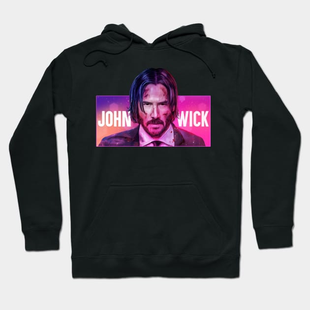 John Wick - Colors Hoodie by NorthWestDesigns